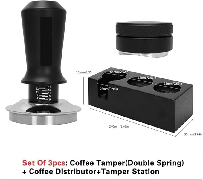 57mm 57.5mm Coffee Tamper Distributor Leveler Tool, Compatible - Image 2
