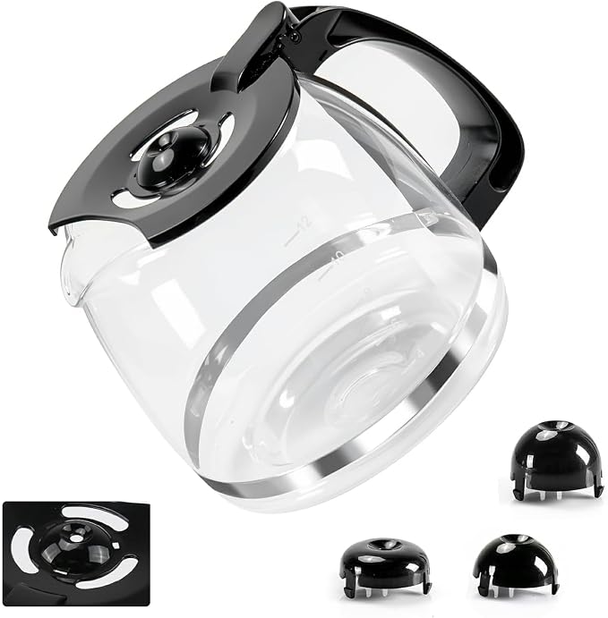 12-Cup Glass Coffee Carafes Replacement Pot 49902 Compatible by doufuhua