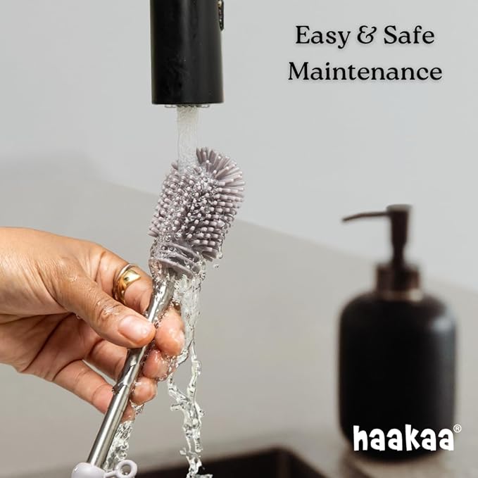 Haakaa Silicone Cleaning Brush Kit – Household Cleaning Brushes - Image 6