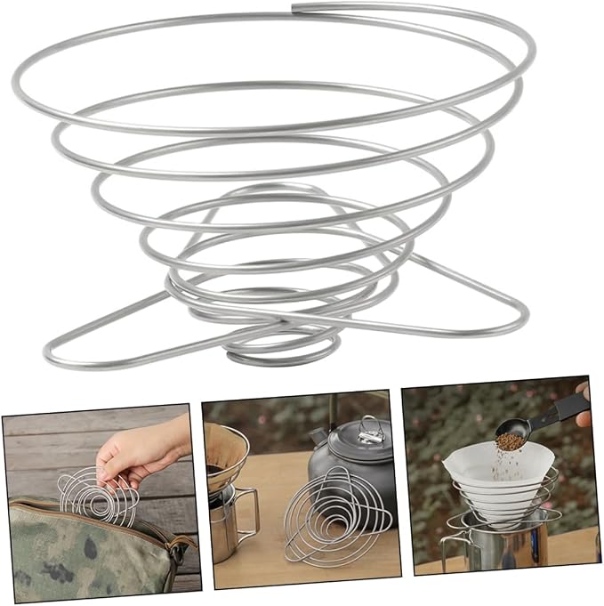 KALLORY Stainless Steel Coffee Funnel Filter - Image 8