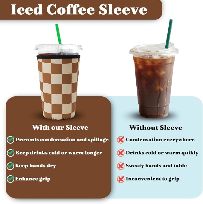 Reusable Iced Coffee Insulator Sleeve - Image 3