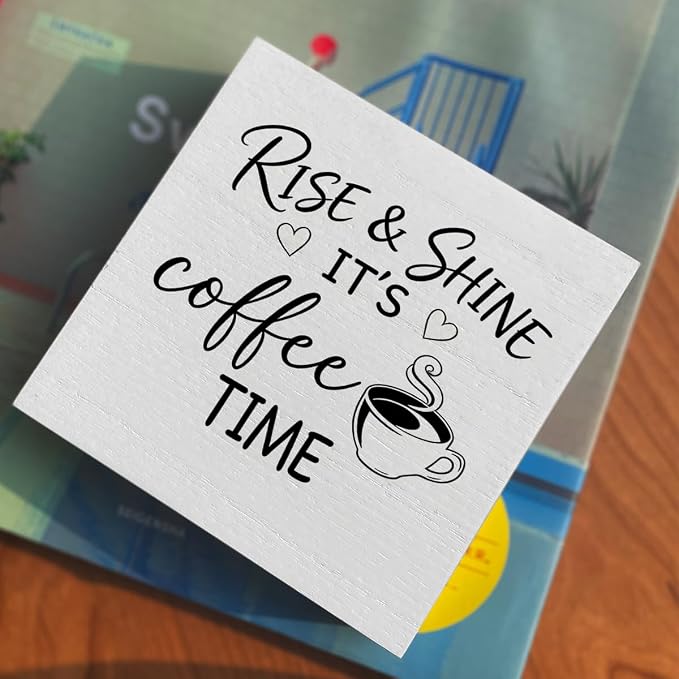 Farmhouse Coffee Bar Sign 5x5 Inch - Image 4