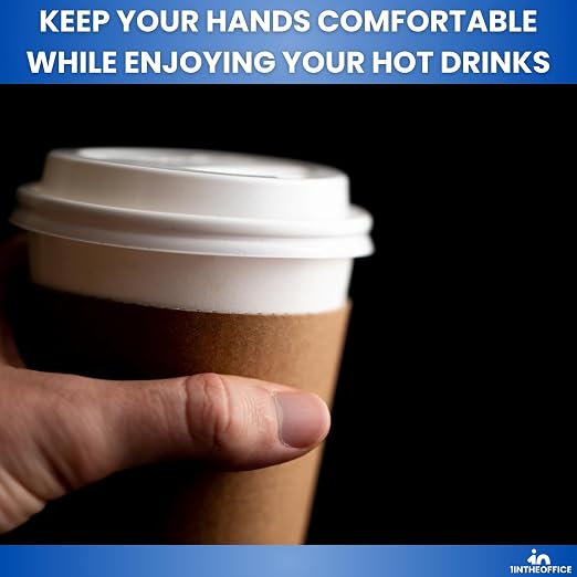 1InTheOffice Coffee Cup Sleeves, Corrugated Coffee Sleeves - Image 8