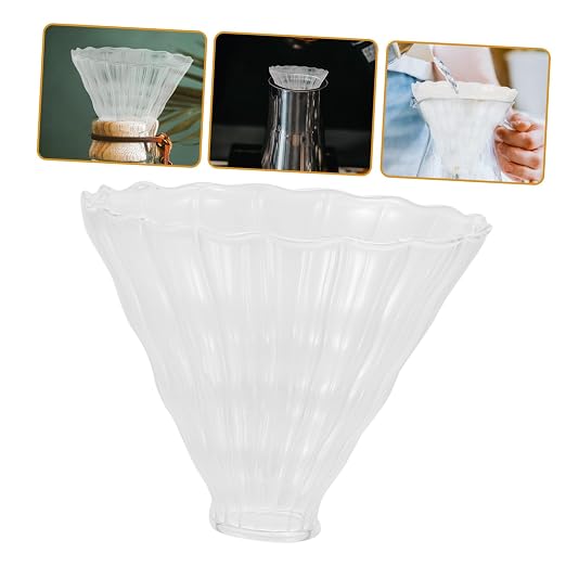 Housoutil 2pcs Thickened Heat Resistant Glass Coffee Filter Dripper Large - Image 6