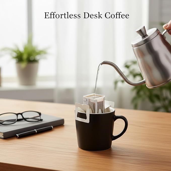 Stainless Steel Drip Coffee Bag Holder, Hands-Free Stand - Image 2