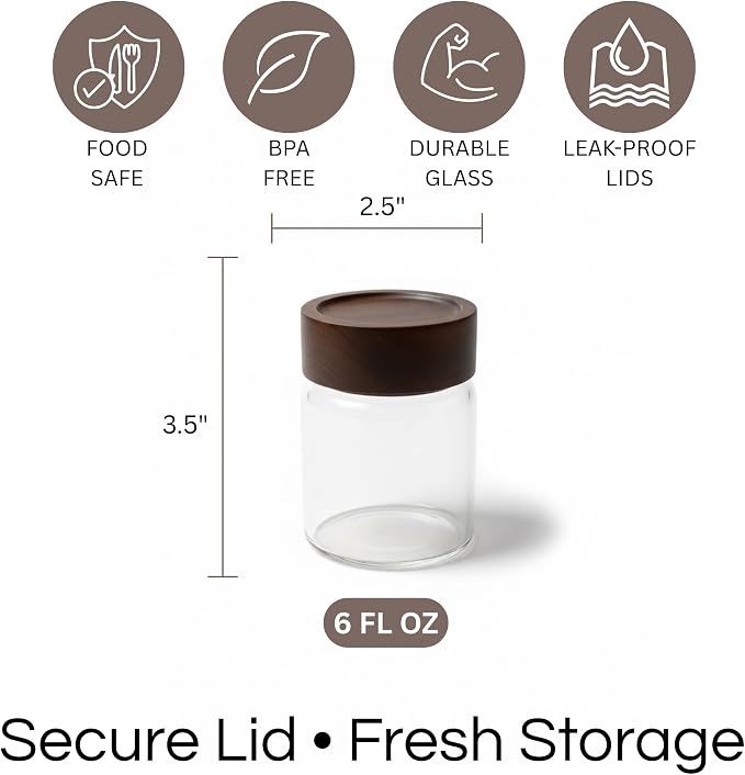 Wide Mouth Glass Storage Jars - Image 6