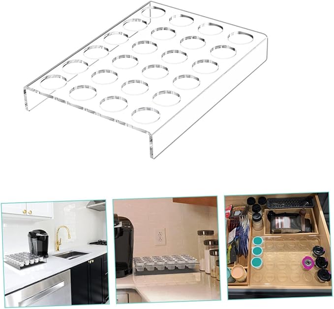 COHEALI Transparent Acrylic Coffee Capsule Display Rack Coffee Pod Storage - Image 8