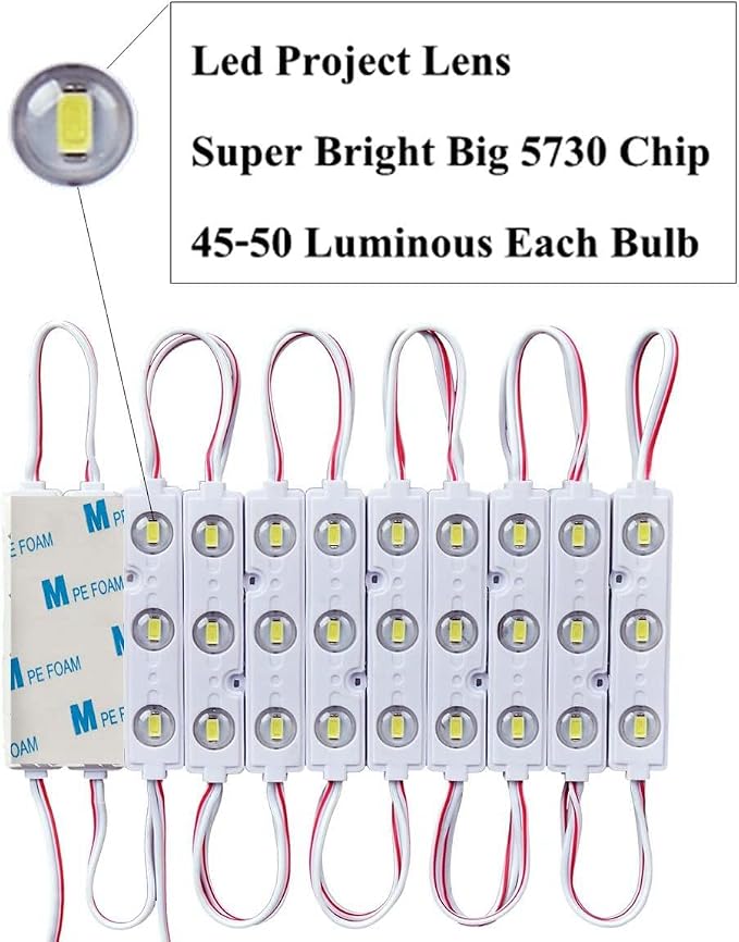 9.8 FT 5730 3 Led Module Light White Waterproof - Image 2