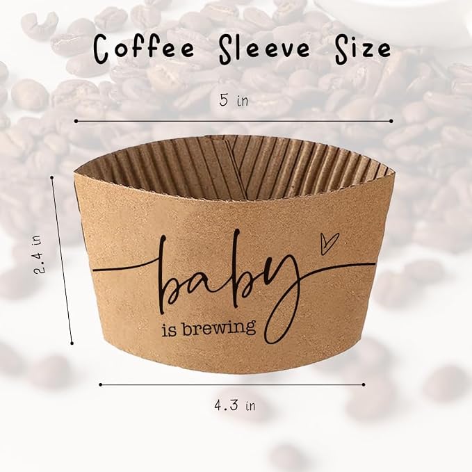 Baby Is Brewing Coffee Sleeves, Hot Iced Coffee Sleeves - Image 2