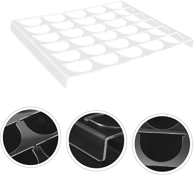 KALLORY Coffee Capsule Storage Organizer Acrylic Multi Holder - Image 3