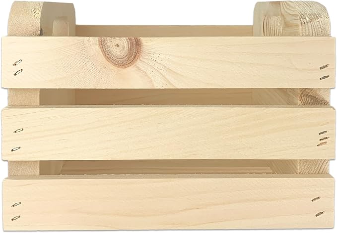 Wilson Small Wooden Pine Crate for Storage and Decoration at Home, and Retail - Image 3
