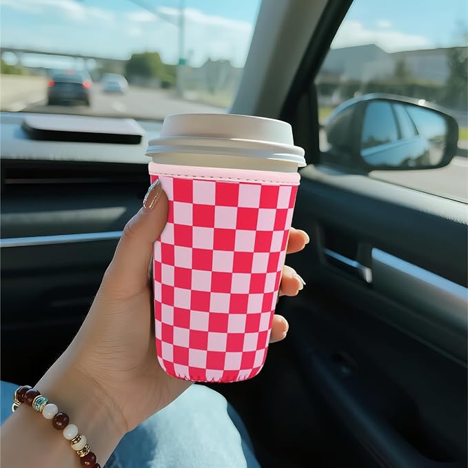 Reusable Insulated Sleeve for Iced Coffee Cup, Coffee Neoprene Sleeve for Cold - Image 3