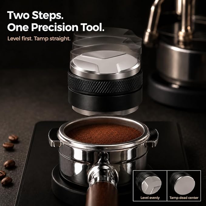 51mm Espresso Accessories Kit, Coffee Distributor & Tamper Leveler - Image 5