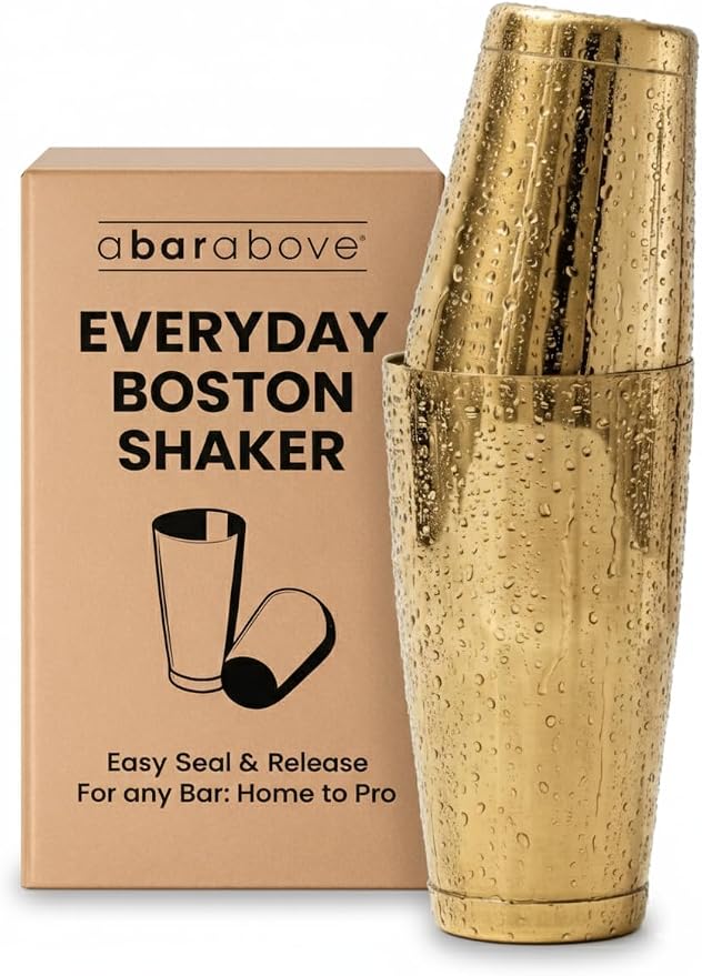 A Bar Above Professional Boston Shakers Set 18 oz Weighted Stainless Steel by ABarAbove