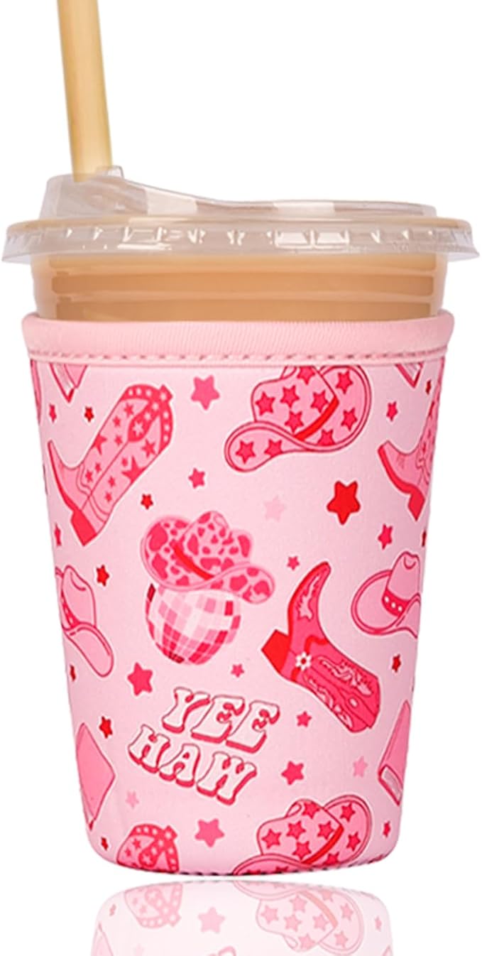 Reusable Insulated Sleeve for Iced Coffee Cup, Coffee Neoprene Sleeve for Cold by Unknown