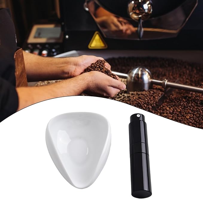Pottery Coffee Dose Tray with Spray Bottle - Image 9