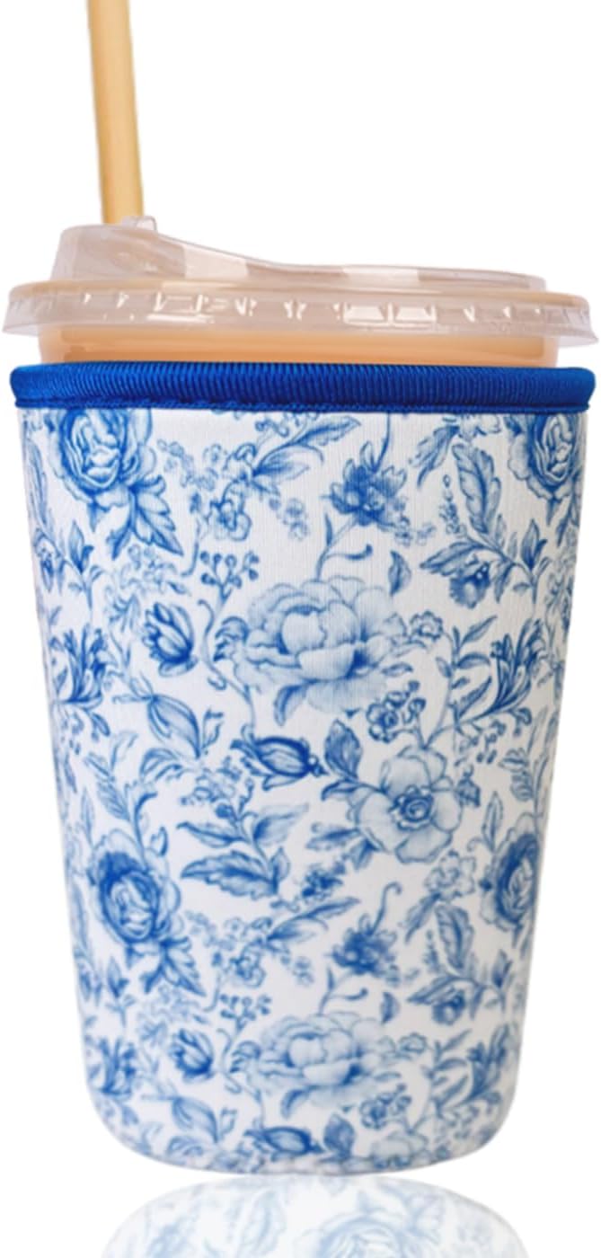 Reusable Insulated Sleeve for Iced Coffee Cup, Coffee Neoprene Sleeve for Cold by Unknown