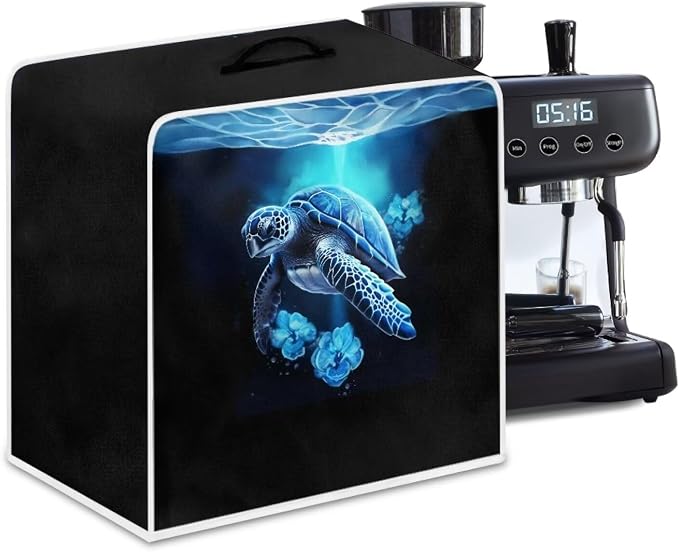 Turtle Design Coffee Machine Covers by Kathyboom