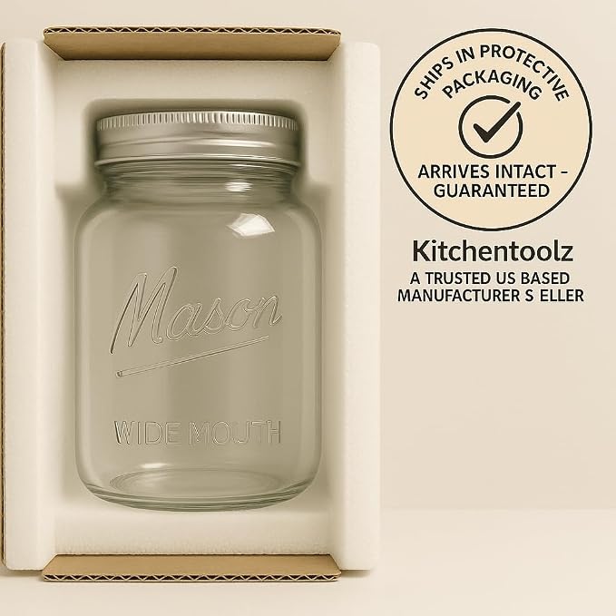 kitchentoolz Large Mason Jars - Image 8