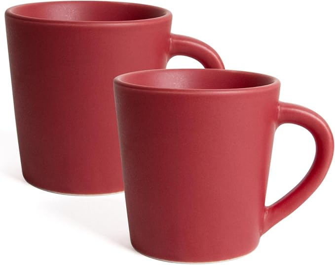 4.2 oz Espresso Cups Set of 2, Ceramic Coffee Mugs Demitasse Cups, Small by YINUOWEI