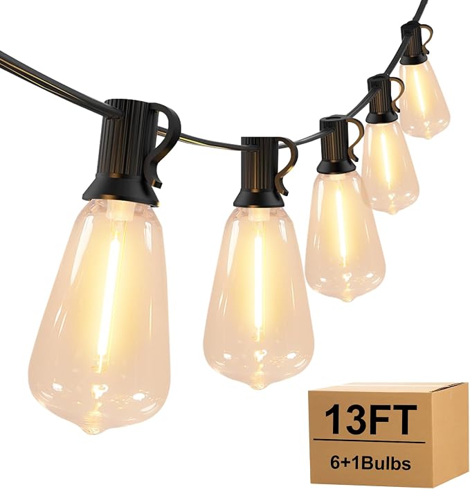 Outdoor String Lights, 13FT by Unknown