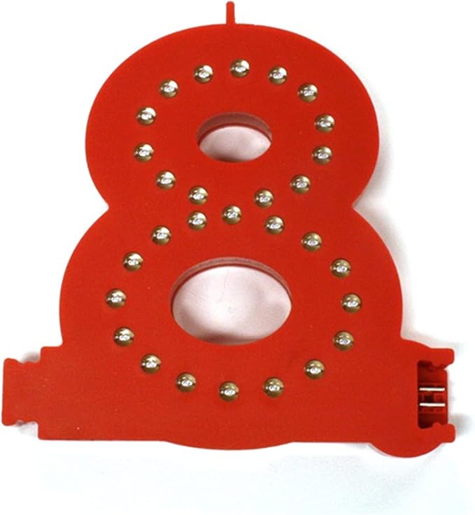 M&T Displays LED Marquee Letter Lights Modular Red Light Up Number Initial by MTDisplays