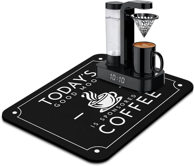 Coffee Mat - Fashion Absorbent Drying Mat Waterproof Protects Kitchen - Maker by Vehcimbev