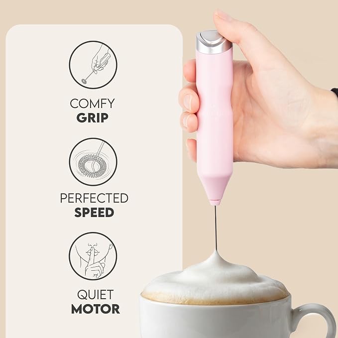 Zulay Kitchen Powerful Frother Wand AA Batteries Included, Ultra Fast Handheld - Image 3
