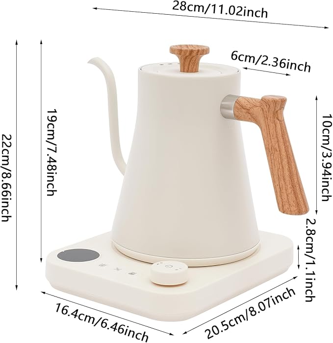 0.24 Gal Variable Temp Pour-Over Set, 1200W Quick Heat Precision Spout - Image 2
