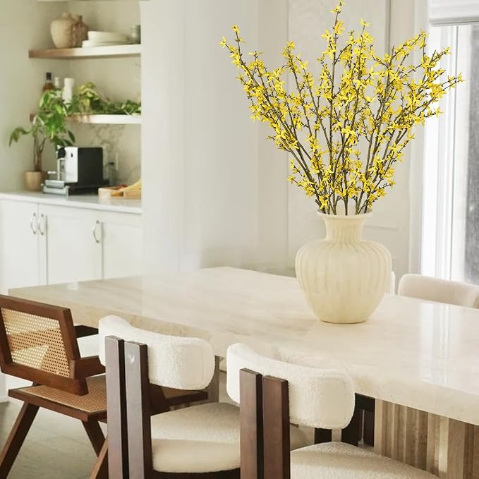 Melorca&Guilla Artificial Plants, Faux Greenery Stems Vase Branches Fake Plants - Image 2