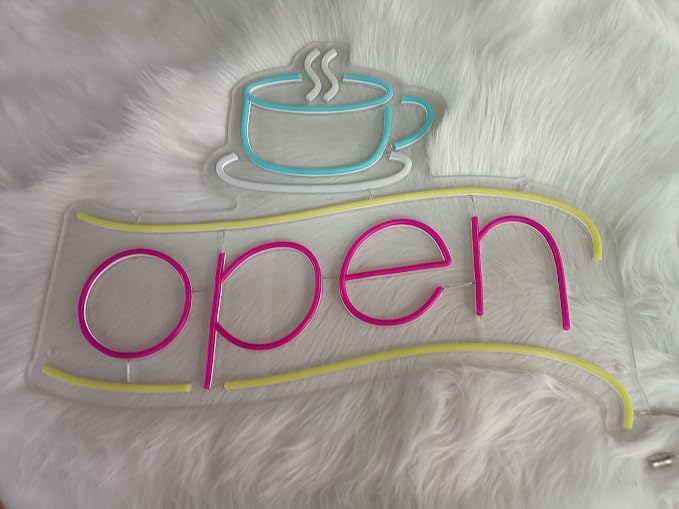 Coffee bar signs Coffee sign wall art Decor accessories Led light Cafe Sign - Image 3