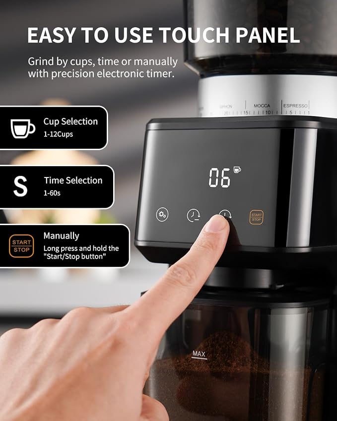 SHARDOR Conical Burr Espresso Coffee Grinder Electric - Image 2
