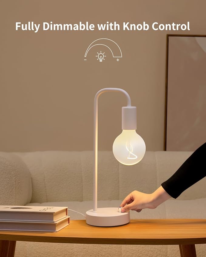 ONEWISH Industrial Small Table Lamp - Image 2