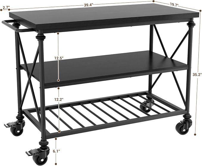 Homieasy Kitchen Island Cart - Image 3