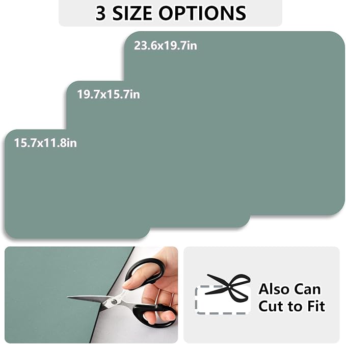 Cyan Dish Drying Mat for Kitchen Counter No-slip Rubber Bottom Coffee Mat Drain - Image 2