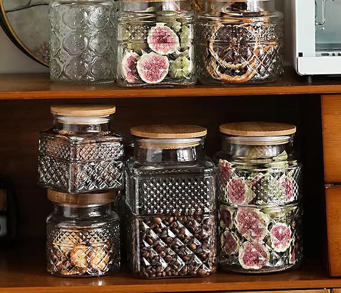 Large Glass Storage Jar, 60 FL OZ Glass Food Storage Containers - Image 5