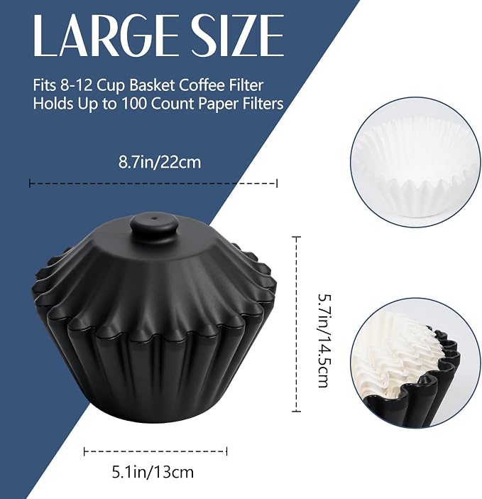 CAFEMASY Coffee Filter Storage Container with-Lid - Image 5