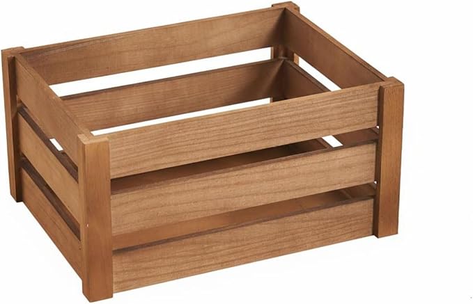 Wooden Storage Crate Multi Use Plant Holder Crate Decorative Wood Display Boxes by Unknown