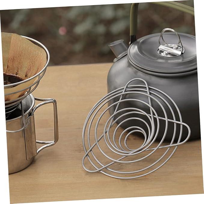 OSALADI Reusable Stainless Steel Manual Coffee Filter Funnel - Image 6