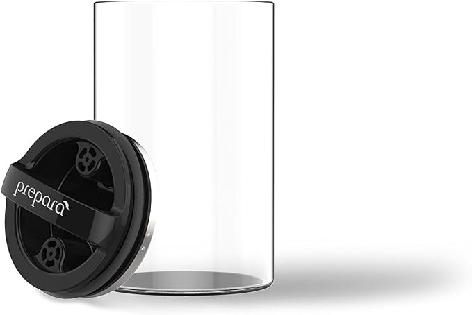 Prepara Evak Compact Airtight Glass Storage Canister, Medium – Borosilicate - Image 2