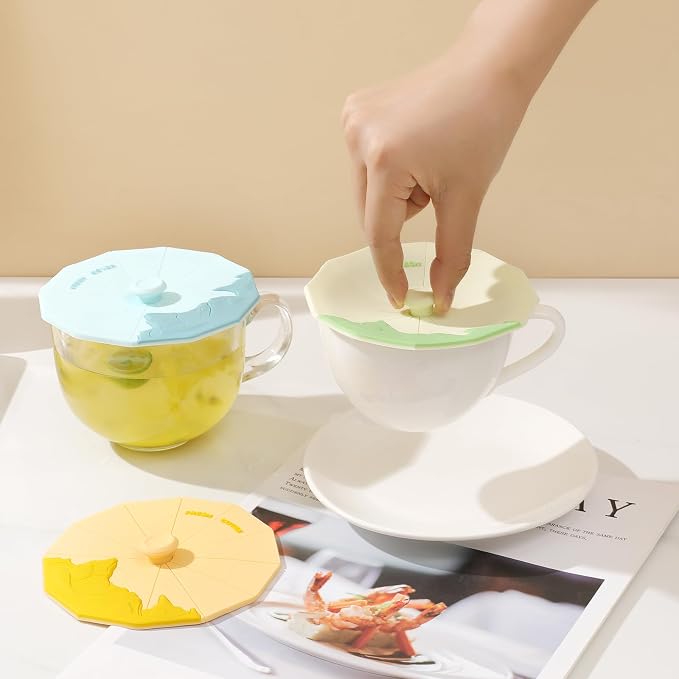 Silicone Cup Covers ， Multicolored Silicone Lids - Image 6