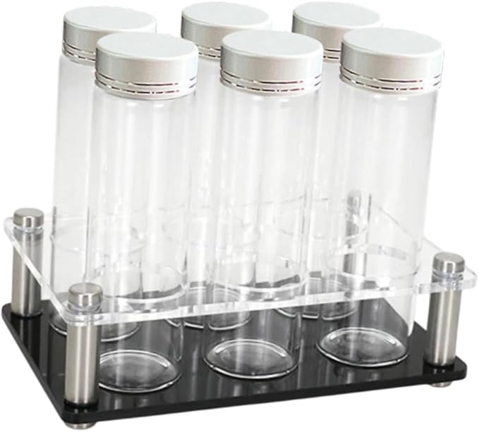 6 Pieces Coffee Cellars Tube Glass Storage Containers - Image 6