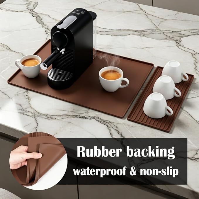 Silicone Coffee Bar Mat 24 x 16 in - Image 4