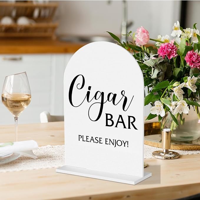 Cigar Bar Sign Wedding Bar Sign Wedding Table Signs - Image 2