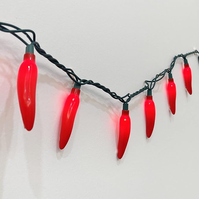 Red Chili Pepper Lights, 13.6Ft Christmas Decorations String Lights - Image 8