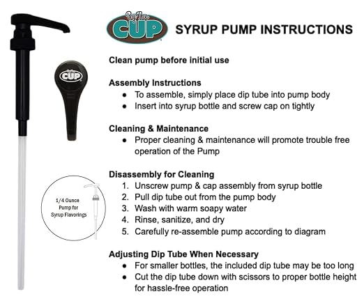 By The Cup Universal Black Coffee Syrup Pump - Image 5