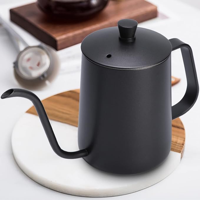 Stainless Steel Gooseneck Kettle 600ml – Long Narrow Spout - Image 9