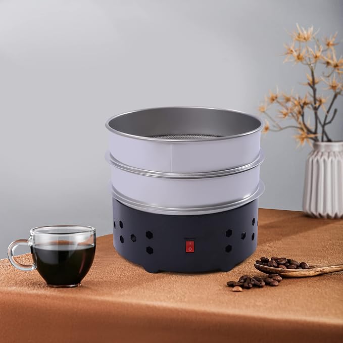 1.3lb Coffee Bean Cooler, Electric Coffee Beans Cooling Machine w/2-Layer - Image 5