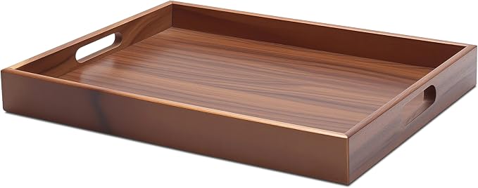 Wood Tray for Kitchen Counter, Coffee Table, Home Decor by YACEYACE