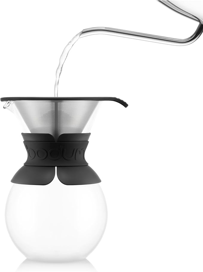 Bodum 34oz Pour Over Coffee Maker, High-Heat Borosilicate Glass - Image 3